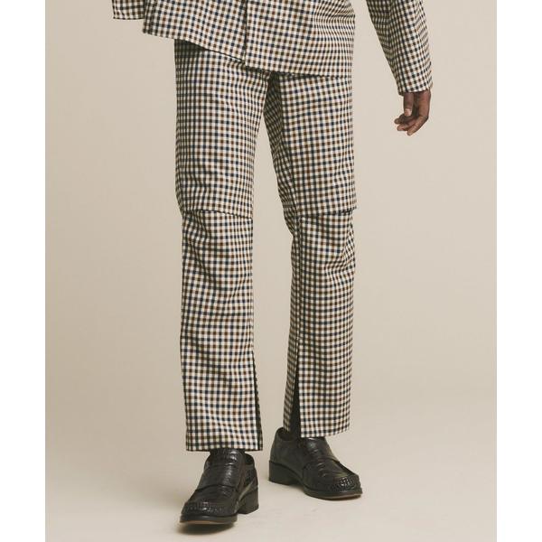 スラックス JieDa ジエダ / CHECK SLIT SLACKS チェックスリットスラックス ...
