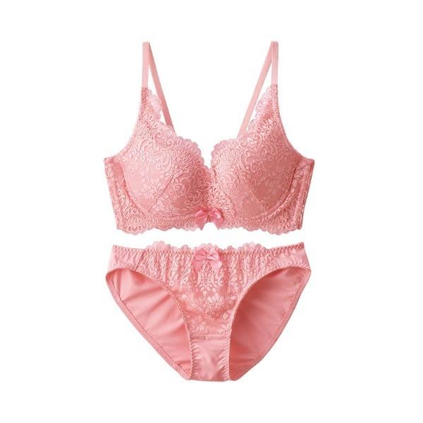 ブラジャー ショーツセット 「推し活応援」脇スッキリカシュクールブラ＆ショーツセット