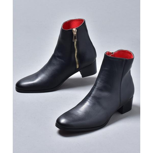 ブーツ ゴールドジップ ヒールブーツ / ハイヒール メンズ レディース