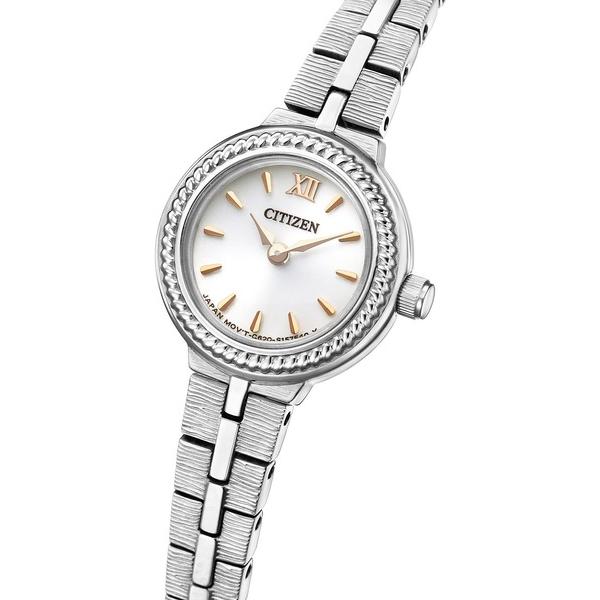 腕時計 Kii: キー エコ・ドライブ ラウンドメタルブレス レディース