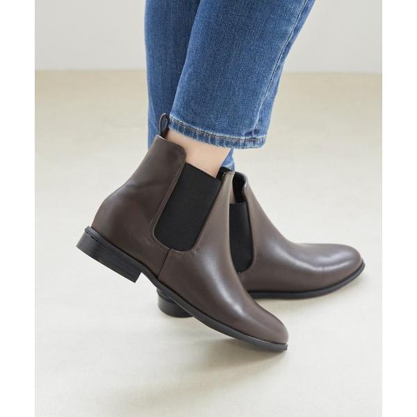 ブーツ ラウンドトゥ サイドゴア ショートブーツ レディース