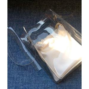 ショルダーバッグ バッグ コンパクトPVCショルダークリアバッグ