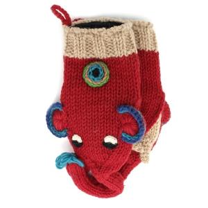 手袋 ハンドニット アニマルキッズグローブ