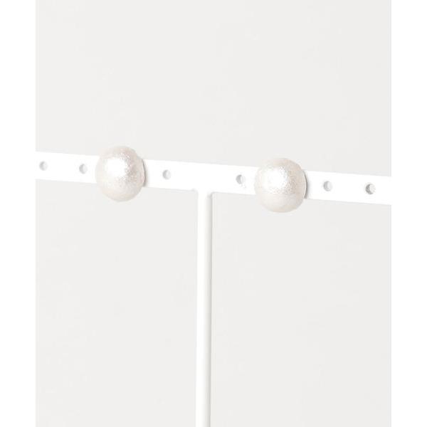 ピアス 「PAPER ART WORKS」cabochon pearl mini レディース