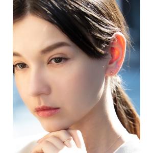 ピアス 「CLAIRE」「K10」「2way」ミラーボールシンプルリバーシブルピアス レディース