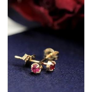 ピアス CLAIREワンポイント天然石K10ジュエリーピアス レディース