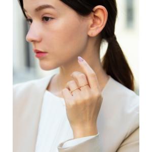 指輪 リング 「CLAIRE」「K10」2本セット クロスねじりリング レディース
