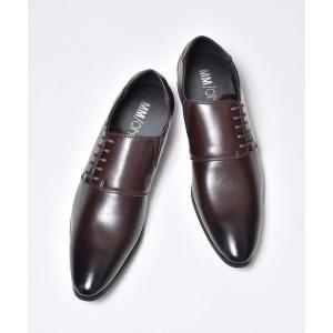 シューズ ドレスシューズ プレーントゥ サイド レースアップ ドレスシューズ MM/ONE エムエムワン