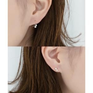 Phoebe（フィービー） ピアス 「K10」グリッターダイヤモンドバック