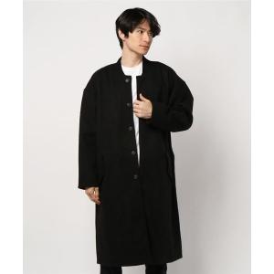 Revo. オーバーサイズ ノーカラー ロングコート