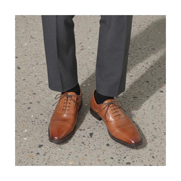 ビジネスシューズ 「HYDRO TECH」軽量 本革 ストレートチップビジネスシューズ メンズ