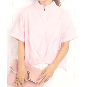 シャツ ブラウス シンプルサマーブラウス