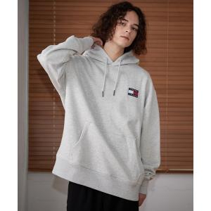 パーカー コットン バッジ ロゴ パーカー