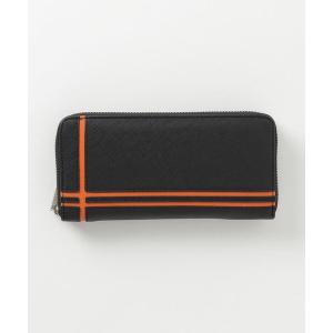 財布 クロスラインメンズ バイカラー本革長財布 メンズ : ZOZOTOWN