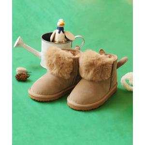 ブーツ ファー アニマル デザイン 耳付き キッズムートン ブーツ キッズ 子供 男の子 女の子