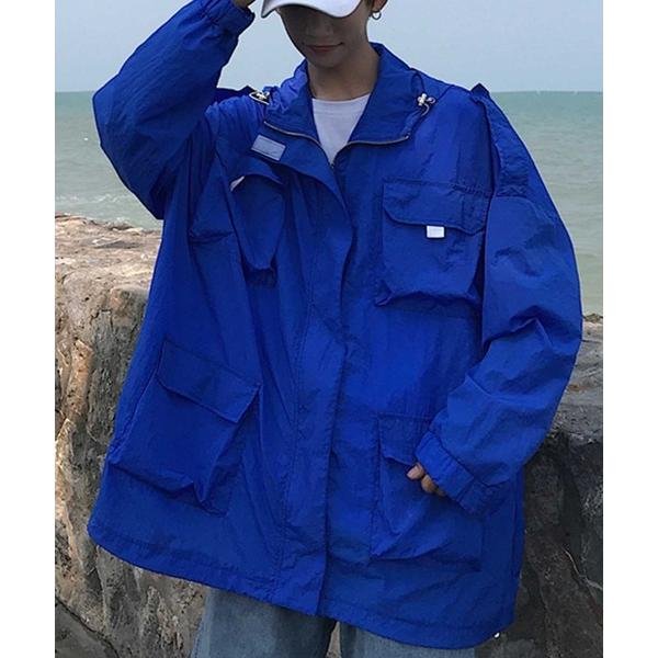 マウンテンパーカー ウインドブレーカー  オーバーサイズポリマウンテンパーカー メンズ レディース