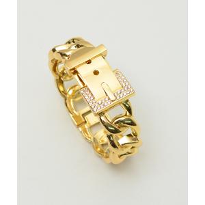 ブレスレット チェーン＆バックル風バングル