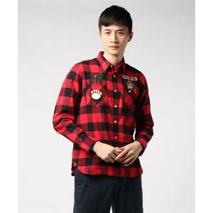 シャツ ブラウス PANDIESTA JAPAN /パンディエスタジャパン 箱乗りキャンパーブロックチェックシャツ (M2)