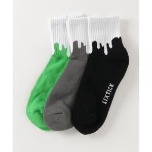 靴下 【LIXTICK】リックスティック DRIP SOCKS 3パックセット REVERSE 1.5