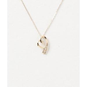 con affetto ネックレス K10ダイヤラウンドラインネックレス