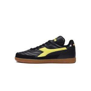スニーカー DIADORA ディアドラ gold inddor ゴールドインドア 176518 0004black/fluo yellow