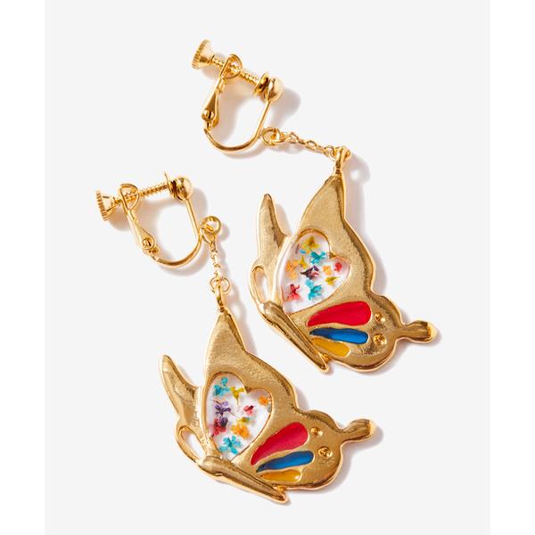 イヤリング rehacer : Flower Butterfly  Earrings  Made i...