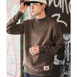 ニット 「BASQUE -enthusiastic design-」オーバーサイズ モックネック ニット セーター メンズ レディース