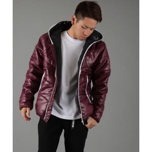 ダウン ダウンジャケット フルジップアップ中綿パーカー