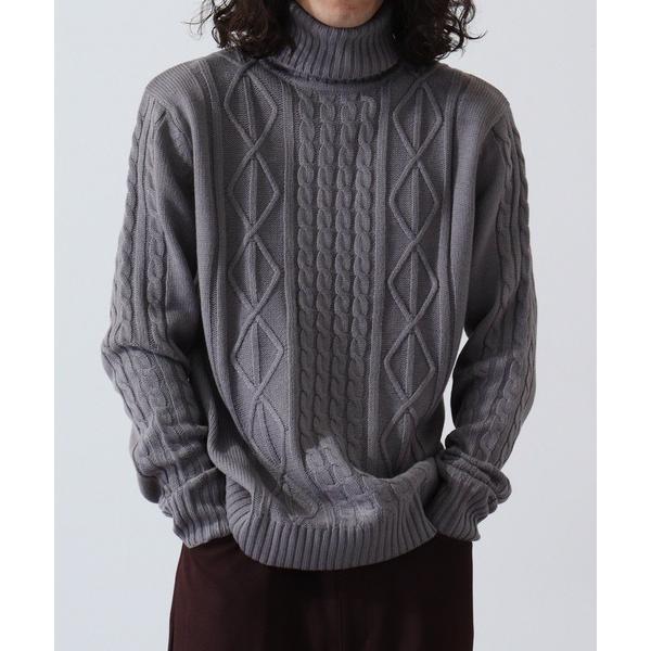 セーター ニット タートルネック ローゲージニットセーター メンズ レディース