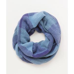 レア生地】 766 ひねりスヌード ネックウォーマー fun ファン ネイビー