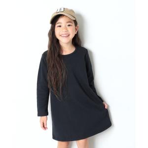 ワンピース 裏シャギー長袖ワンピース