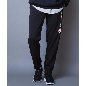 裏毛スクリプトロゴスウェットパンツ C3−Q203 テーパードシルエット ブランドロゴ