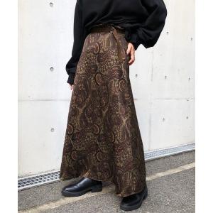 スカート ペイズリーAラインスカート