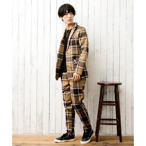 セットアップ ニットフリースジャケット＆テーパードパンツ