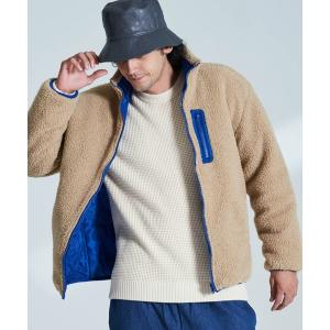 ジャケット ブルゾン シープボアフリース リバーシブルアップブルゾン