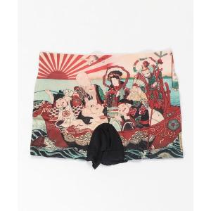 ボクサーパンツ 浮世絵成型ボクサーパンツ 和柄　赤富士　歌舞伎