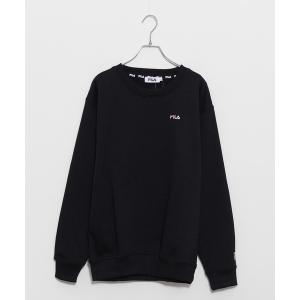 トレーナー スウェット 「FILA/フィラ」ワンポイント ロゴ刺繍 ビッグシルエット 裏起毛 スウェット トレーナー メンズ レディース