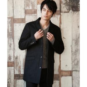 コート チェスターコート メルトン起毛ウールチェスターコート