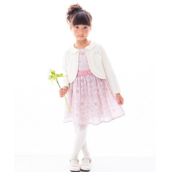 ワンピース 「110-130」オパールフルールワンピース キッズ 子供服 女の子