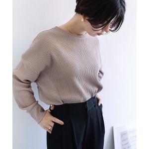 tシャツ Tシャツ ワッフル長袖前後2wayヘンリーネックTシャツ トップス