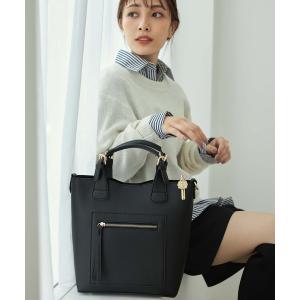 バッグ ハンドバッグ フロントジップポケットハンドバッグ レディース
