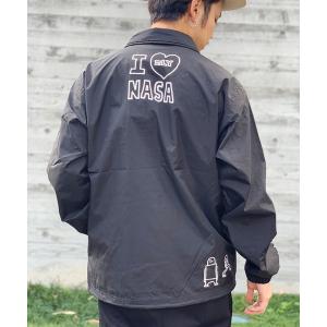 ジャケット ナイロンジャケット 【 Mark Gonzales × NASA 】LOGO コーチジャケット