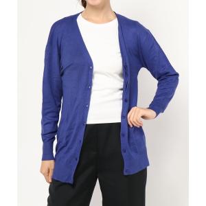 カーディガン シルクタッチカーディガン ロング丈