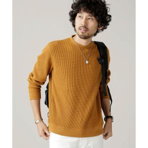 tシャツ Tシャツ モディッシュワッフルクルーネック
