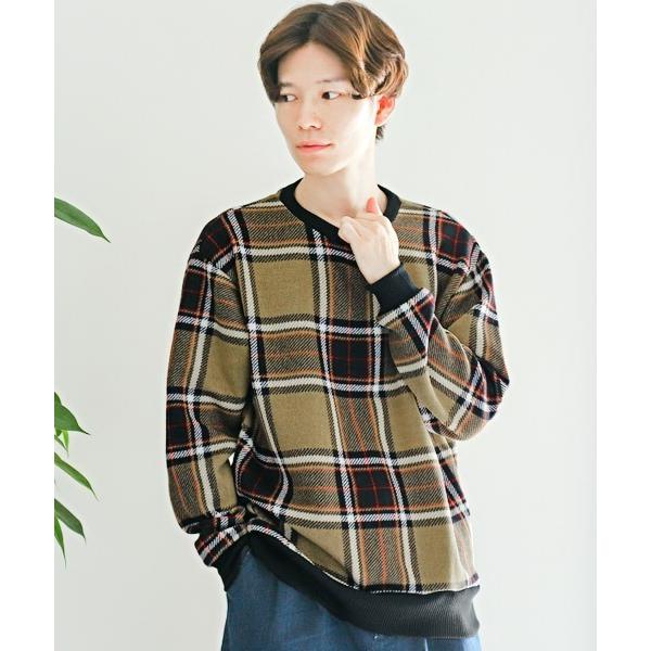 セーター ニット フリースクルーネックニット メンズ レディース