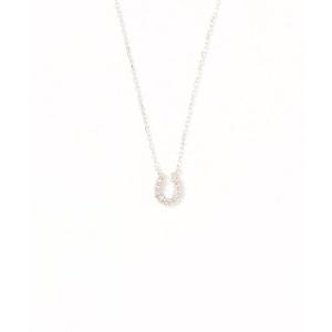 con affetto ネックレス K18ダイヤホースシューネックレス レディース