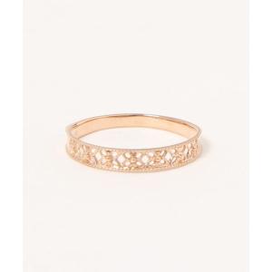 con affetto 指輪 リング K18ダイヤハートリング レディース