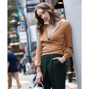 ニット リブカシュクールニット