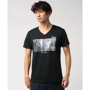 tシャツ Tシャツ GRANDE F.P. GRANDE.“Pr sempro” フォトプリント半袖VネックTシャツ