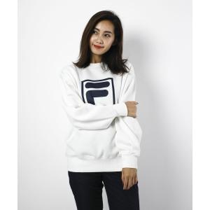 スウェット レディースビッグロゴスウェット  /  トレーナー ドロップショルダー ロゴ ビックシルエット スポーティーカジュアル